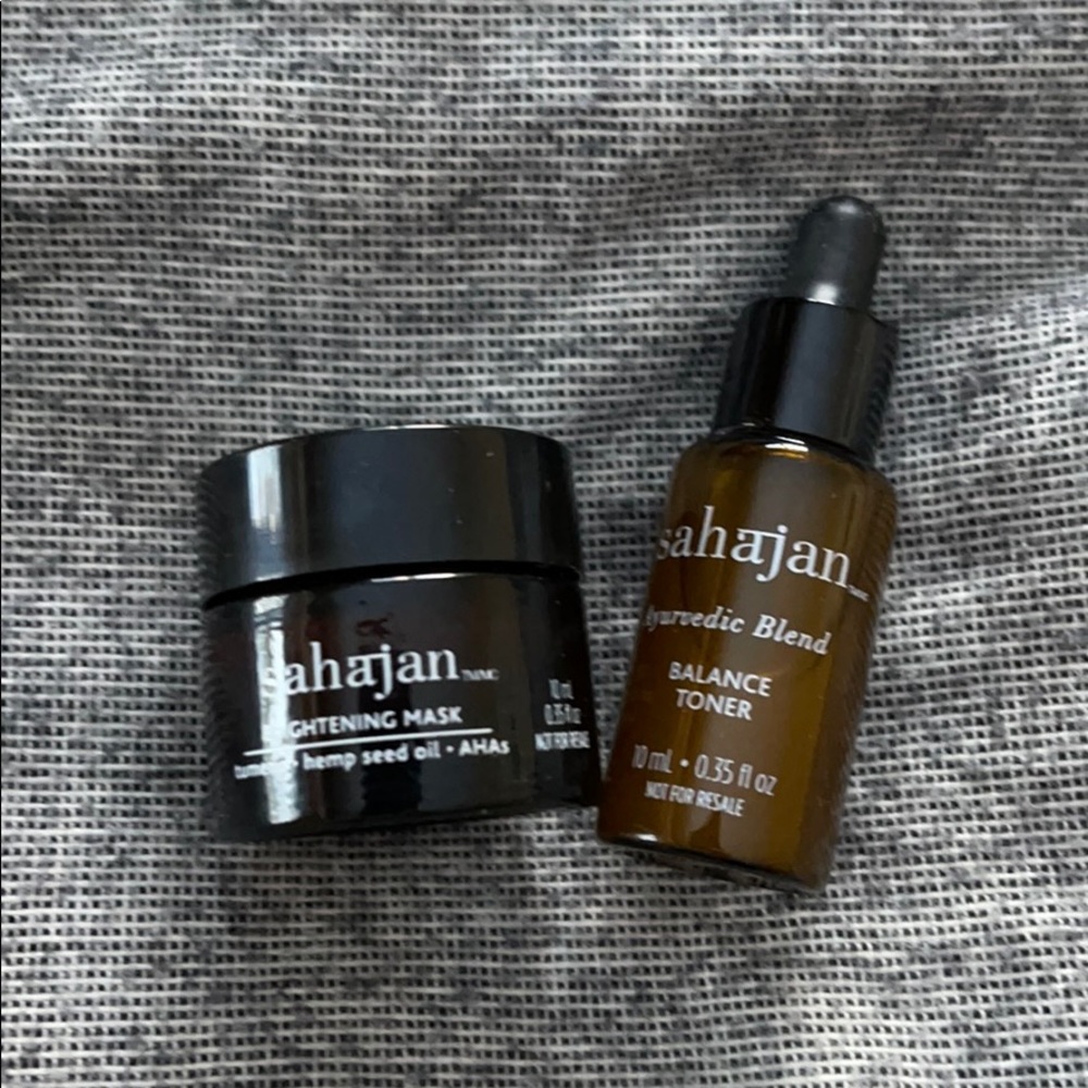 NWT Sahajan Clean Beauty Mini Mask & Toner Duo